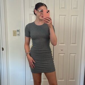 Short Gray Bodycon Dress